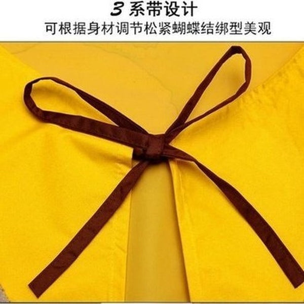 Hand wipes waterproof and oil proof household kitchen fashion apron Japanese household chores large adult women's work clothes