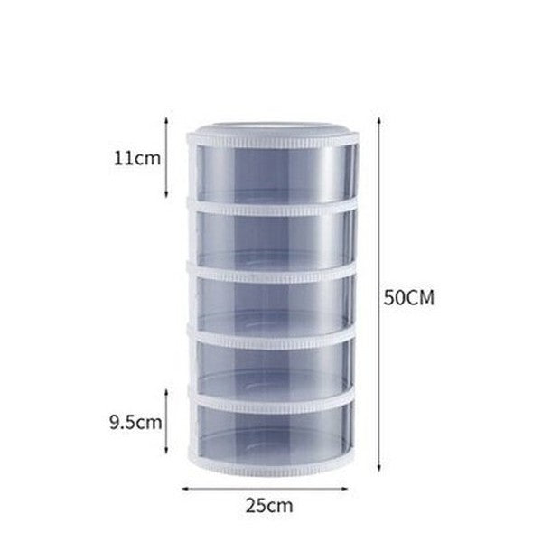 5 Layer Multifunctional Stackable Food Box With Lid