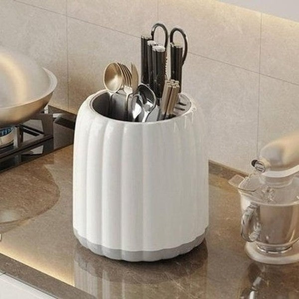 Cutlery Storage Holder Durable with Draining Tray Detachable Kitchen Supplies Cutlery Storage Box Cutlery Storage Rack. Kitchen Organizers: Knife Blocks & Holders.