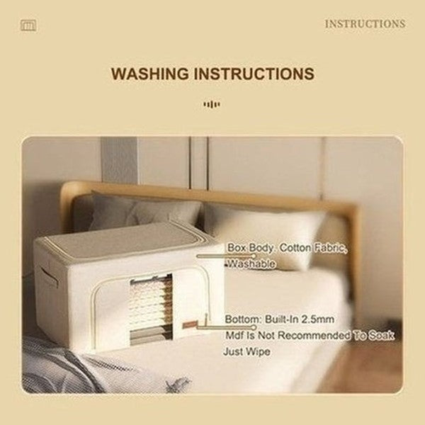 JOYBOS Fabric Folding Clothes Storage Box Finishing Cabinet Toy Storage Cabinet Quilt Storage Pet House Car Trunk Organizer. Type: Household Storage Containers.
