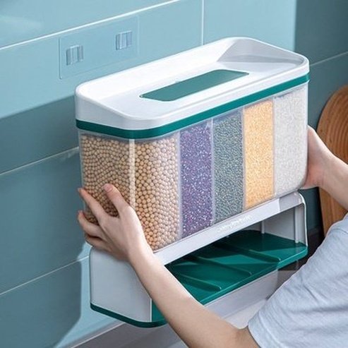 Rice Sorter Storage Bucket With Dispenser