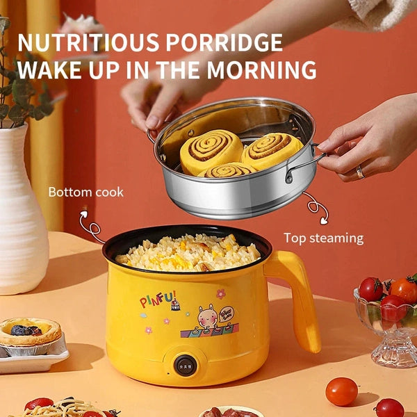 Multifunctional Electric Boiling Pot, Frying, Steaming, Stewing, Instant Noodles