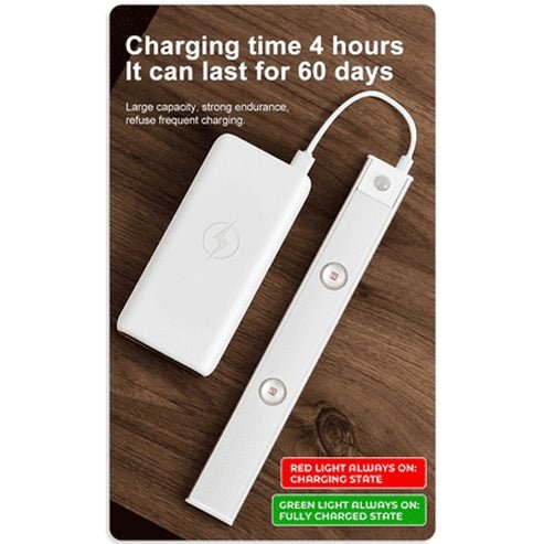 Ultra-thin LED Light Cabinet Lamp PIR Motion Sensor Wireless USB Rechargeable Night Light Wardrobe Closet Indoor Lighting. Type: Night Lights & Ambient Lighting.