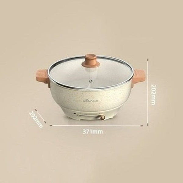 Bear Electric Hot Electric Boiling Pot 5 Liters Capacity Mandarin Duck Adjustable Fire Power Hotpot Cooker Cooking Pot. Cookware. Type: Casserole Dishes.