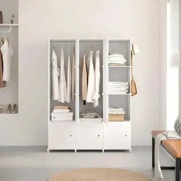 Open-Design Modular Cube System Portable Wardrobe