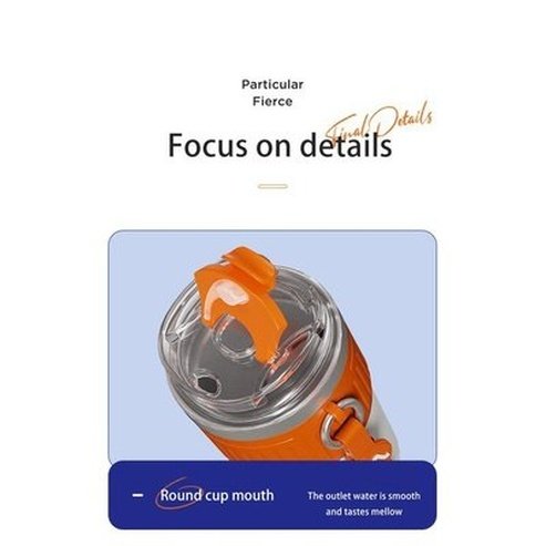 Non-slip Portable Coffee cup with lifting rope