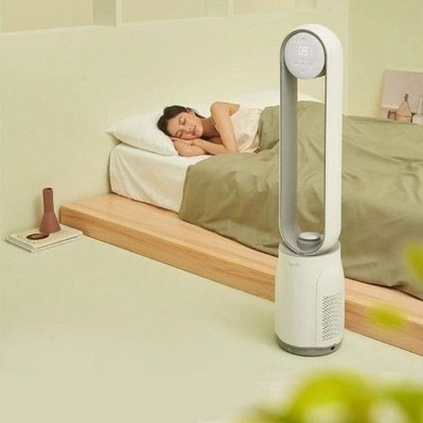 Keheal Air Purification Circulation Bladeless Fan Ultra-Quiet Dormitory Desk Floor Electric Fan Tower Fan Bladeless Room. Climate Control Appliances: Fans.