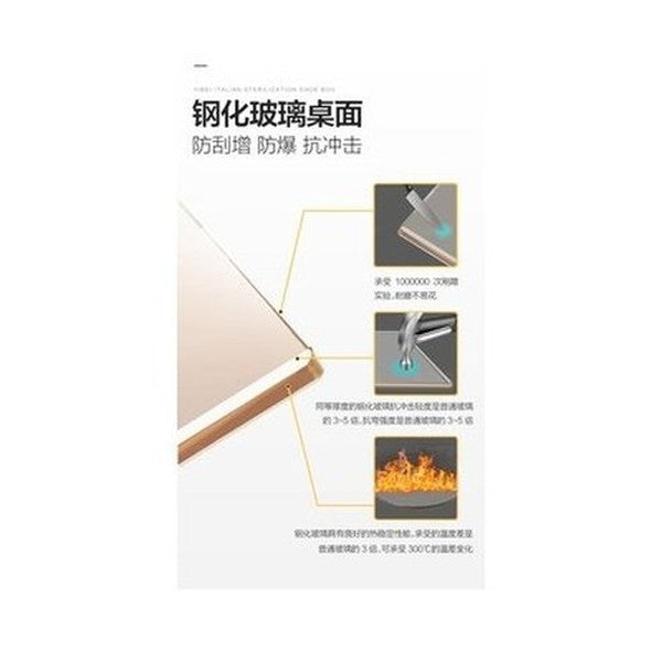 Light luxury smart bedside table lamp integrated modern simple storage high sense high glass bedside table with lamp. Furniture. Tables. Nightstands.