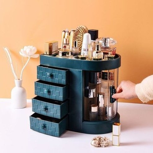 Cosmetic Storage Box Makeup Drawer Organizer Jewelry Nail Polish Makeup Container Desktop Sundries Storage Box. Storage and Organization: Household Storage Containers.