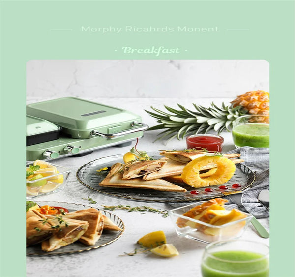 Sandwich, Waffle, and Toast Press Machine for Small Household Cooking