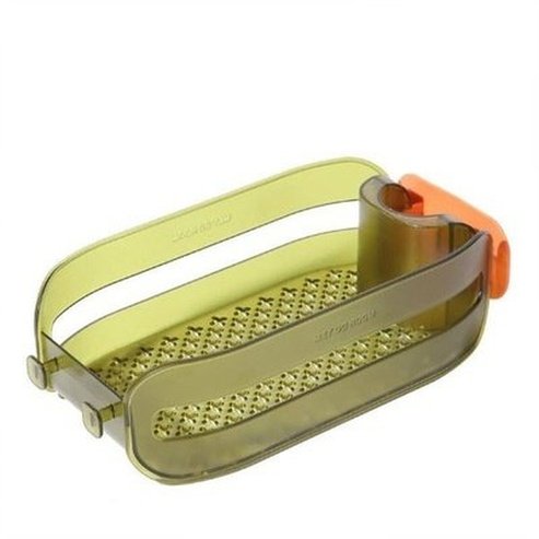 Hanging Plastic Kitchen Faucet Sponge Holder. Kitchen sink organize drying rack sponge holder. Shower Soap Drainer Shelf Basket, Bathroom Water Pipe Shelf.