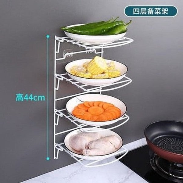 3/4 Tier Counter & Plate Organizer for Kitchen