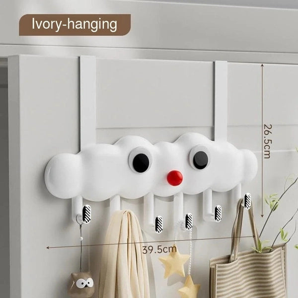 Household Cloud Hook, Door Punch-Free Strong Clothes Hook