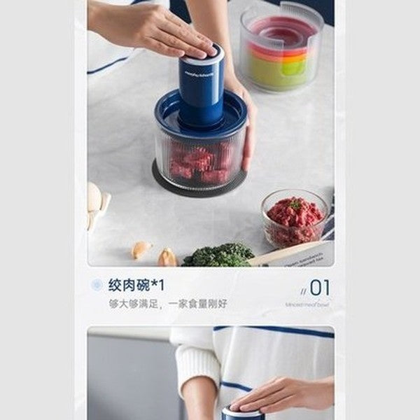 XIAOMI MORPHY RICHARDS Electric Meat Grinder High Speed Food Processor 220V Multifunction Vegetables Chopper With 4 Bowls. Type: Food Grinders & Mills