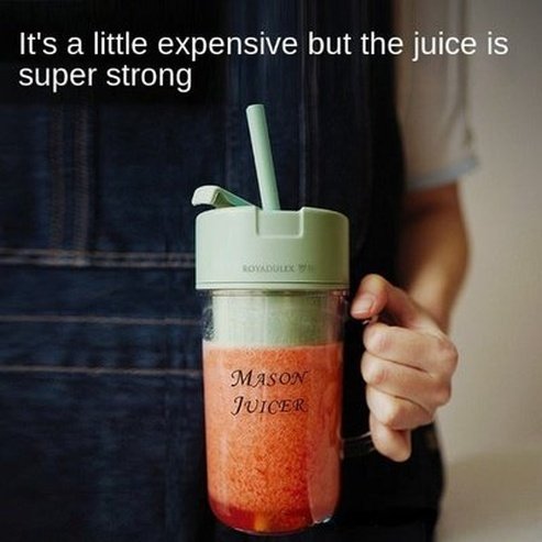 Handheld Portable Fruit Juicer Wireless Cup