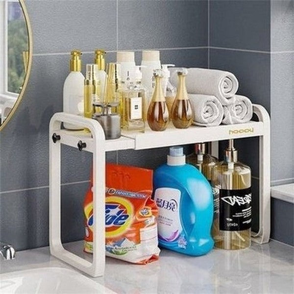 Cookware Storage Rack Over Microwave. Multifunction Desktop Organizer 1/2 Layer Rack for Microwave Condiments Space Saving. Type: Kitchen Utensil Holders & Racks