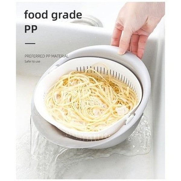 Rotatable Double-layer Food Washing Colander