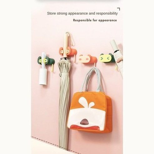 Cartoon Broom Holder Heavy Duty Practical Clip Mop Organizer Wall Mount Hook Stainless Steel Storage Space Saving Hanger Use: Sundries: Storage Hooks and Racks.