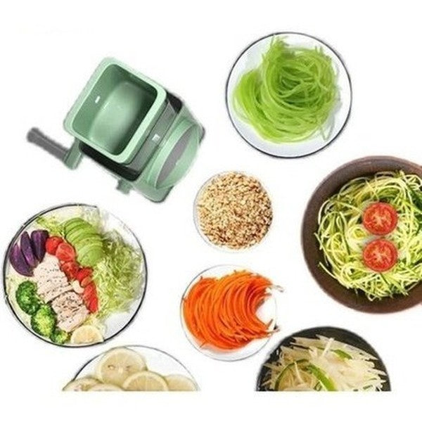 Rotary Kitchen Slicer: Eco-Friendly Multi-Function PP Slicer with CIQ Certification