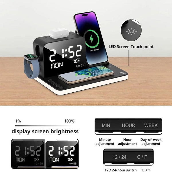 BezosMax 7-in-1 Wireless Charging Station
