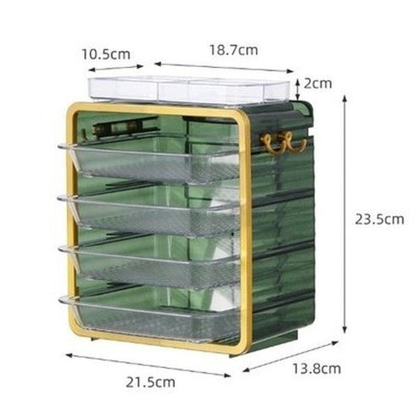 Clear Multi-layer Side Dish Storage Organizer Box