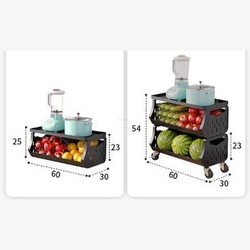 Modern Metal Kitchen Trolleys Simple Wheeled Cart