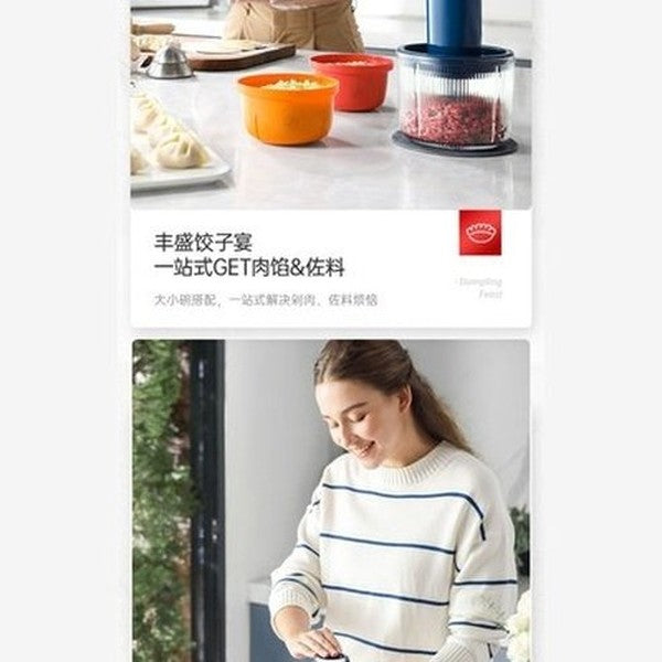 XIAOMI MORPHY RICHARDS Electric Meat Grinder High Speed Food Processor 220V Multifunction Vegetables Chopper With 4 Bowls. Type: Food Grinders & Mills