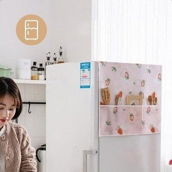 Fridge Cover with Pockets