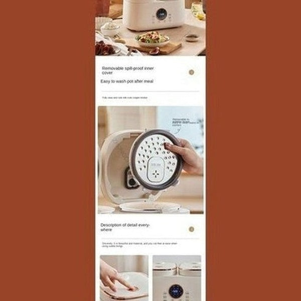 Double Gallbladder Intelligent Rice Cooker Mini Multi-function Household Double Combination Rice Cooker 3-4 People. Kitchen Appliances: Food Cookers and Steamers.