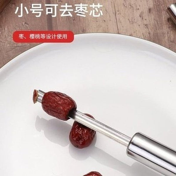 304 Stainless Steel All Kinds Of Fruit De-Nucleator Home Red Date Hawthorn Extracting Core De-Seeding Tools. Kitchen Tools & Utensils: Food Peelers & Corers.