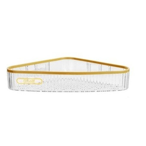 Acrylic Bathroom Corner Shelf, Wall-Mounted Storage Rack for Toilet Shower Room Washroom Sink, Space Saving Organizer