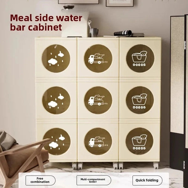 Folding Storage Cabinet, Toy and Snack Store Locker