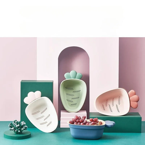 Double-Layer Kitchen Drain Basket