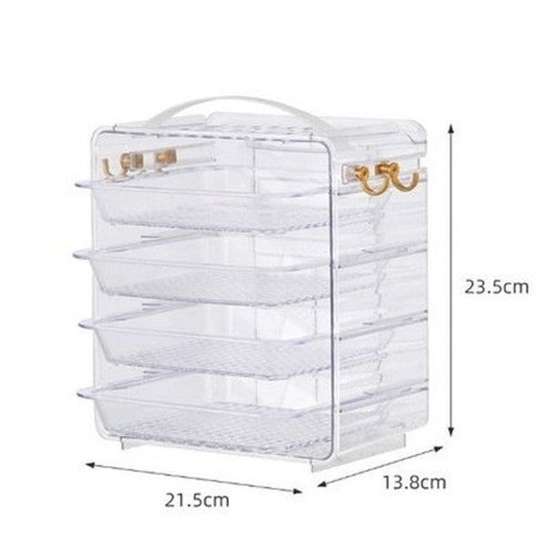 Clear Multi-layer Side Dish Storage Organizer Box