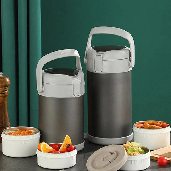 Lunch Box with Spoon and Fork