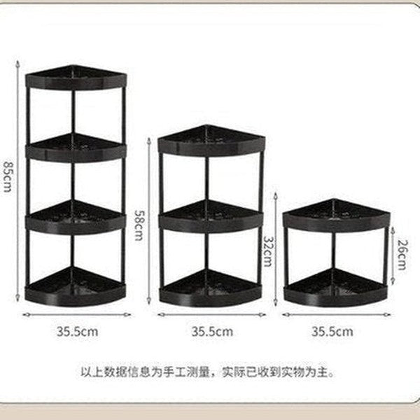 4 Tier Removable Corner Cookware Storage Rack