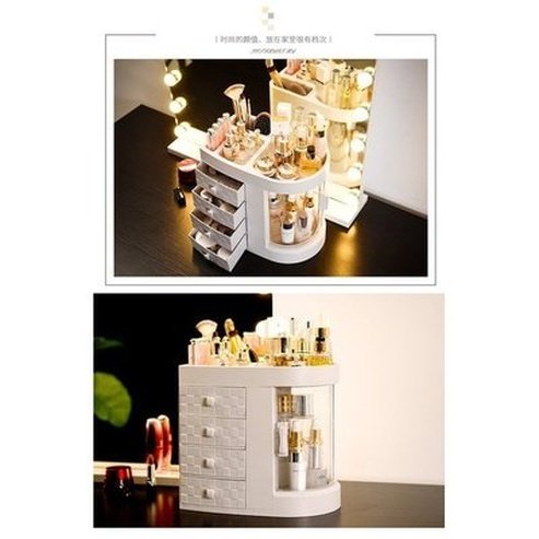 Cosmetic Storage Box Makeup Drawer Organizer Jewelry Nail Polish Makeup Container Desktop Sundries Storage Box. Storage and Organization: Household Storage Containers.