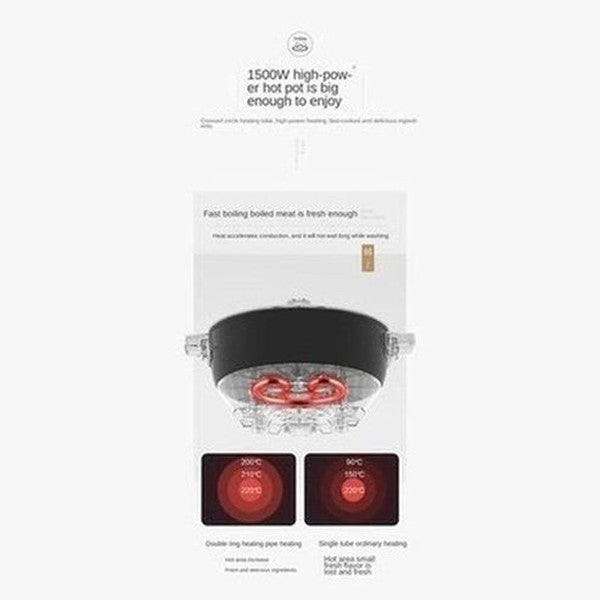 Bear Electric Hot Electric Boiling Pot 5 Liters Capacity Mandarin Duck Adjustable Fire Power Hotpot Cooker Cooking Pot. Cookware. Type: Casserole Dishes.