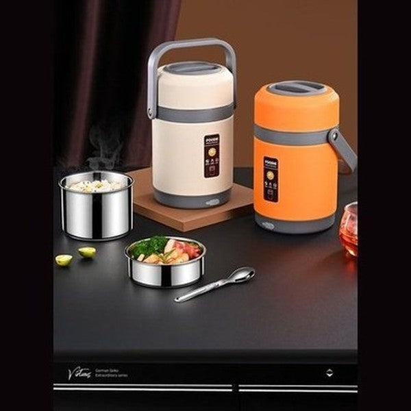 USB Multi-layer Insulated Lunch Box Double Layer Heated Bento Box Portable Sealed Stainless Steel Food Warmer Rice Cooker. Type: Lunch Boxes & Totes.