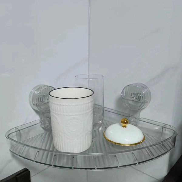 Triangle Corner Rack – Space-Saving Shower Caddy
