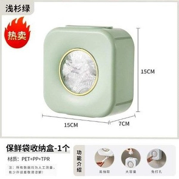 Punch-Free Removable Plastic Bag Storage Holder