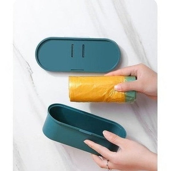 Kitchen Bathroom Hanging Trash Bag Dispenser and Storage Box Wall Mounted Kitchen Plastic Bag Container. Cleaning Tools. Type: Trash Cans & Wastebaskets.