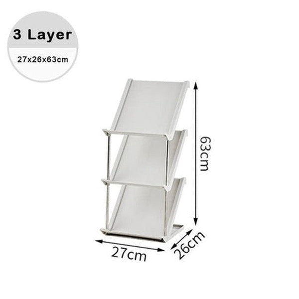 Plastic Shoe Rack Multi-Layer Stackable Shoe Organizer