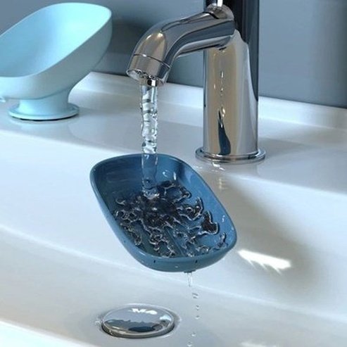 Soap Dish Drainer Suction Cup Soap Holder Bathroom Shower Soap Tray Sponge Storage Container Box. Bathroom Accessories. Type: Soap Dishes and Holders.