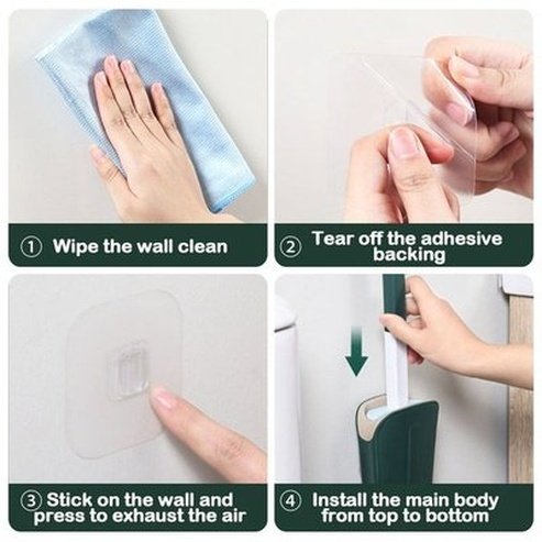 Wall Mount Toilet Brush Holder Quick Dry Cactus Toilet Brush No Dead Angle Leakproof Water Belt Base Soft Flat Head. Bathroom Accessories: Toilet Brushes and Holders.