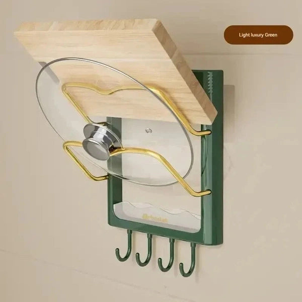 Wall-Mounted Pot Cover Rack