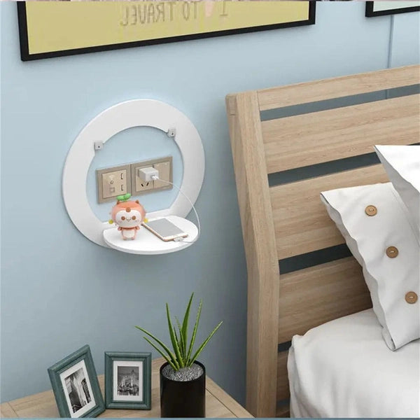 Wall-Mounted Bedside Storage Rack