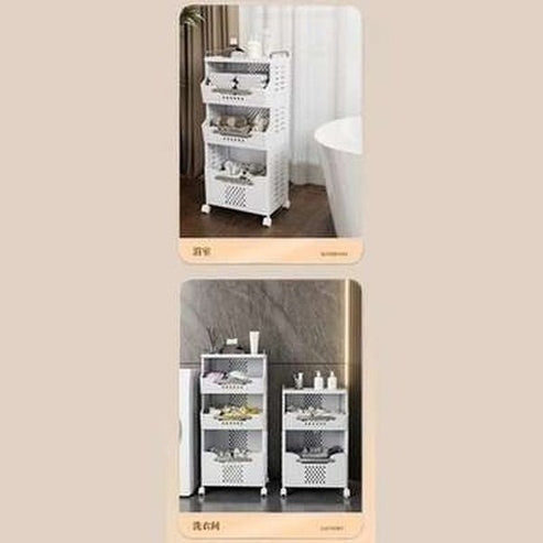 Large Capacity Multi-layer Foldable Dirty Clothes Basket