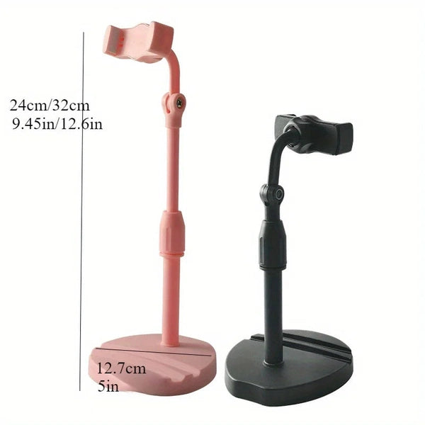 Dual Card Slot Mobile Phone Holder, Desktop Rotating Liftable Photo Multi-function Stand