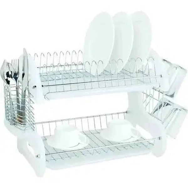 2 Tier Plastic Dish Drainer